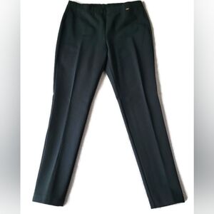 St John Luxury Womens Elastic waist black pant Size L